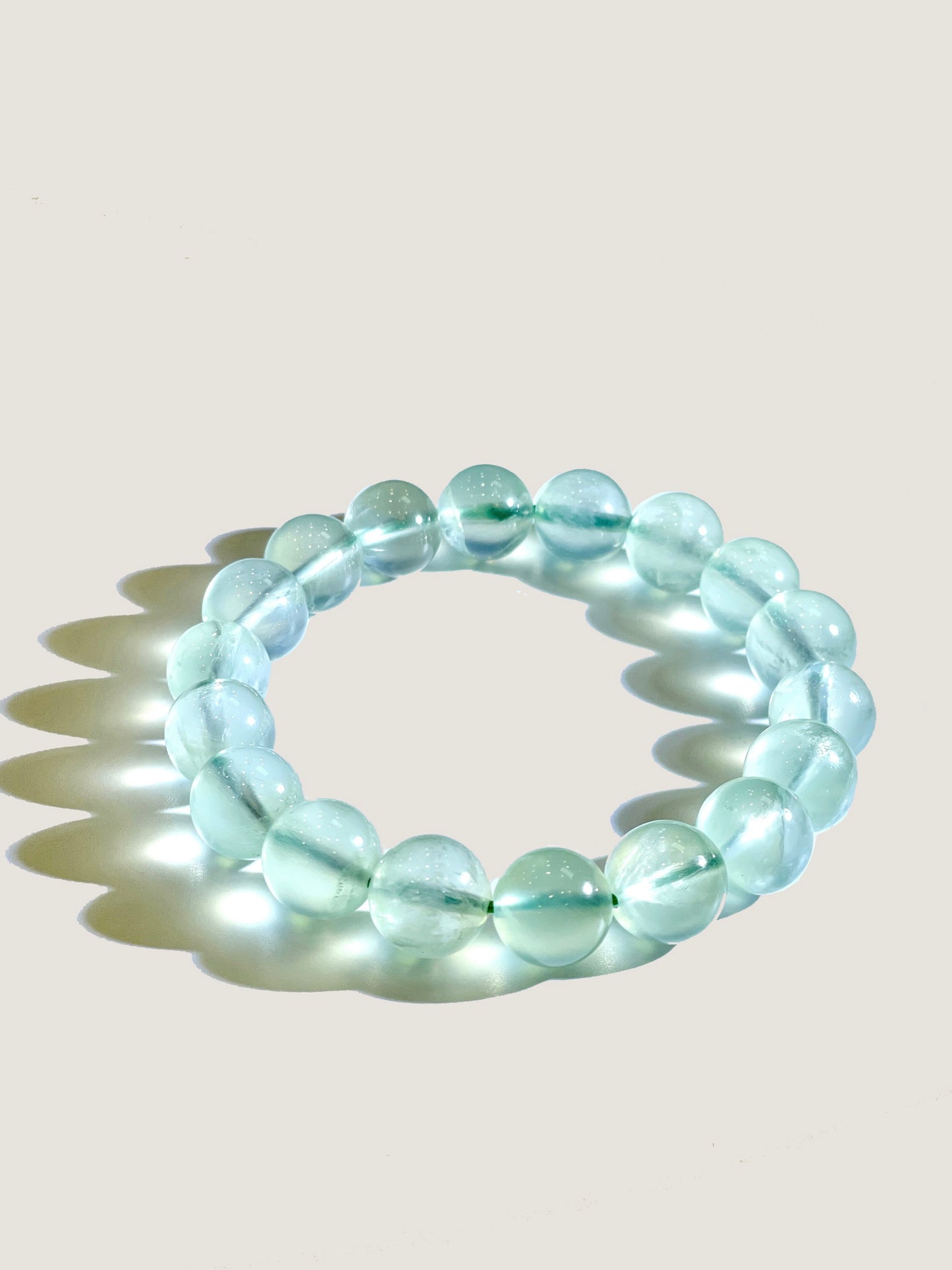 Wood Element:Prehnite Crystal Bracelet