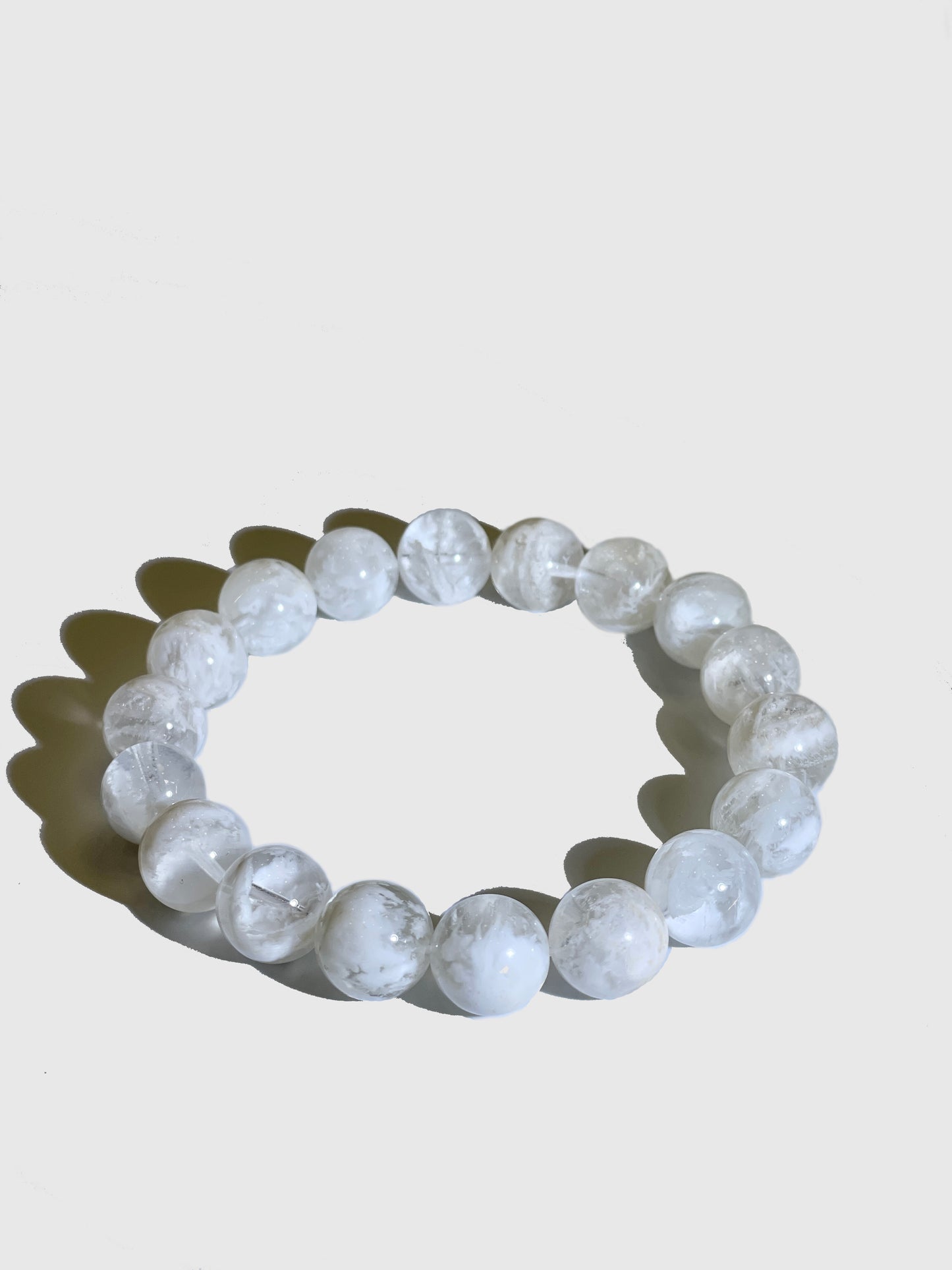 Metal Element:Snowflake Obsidian Bracelet