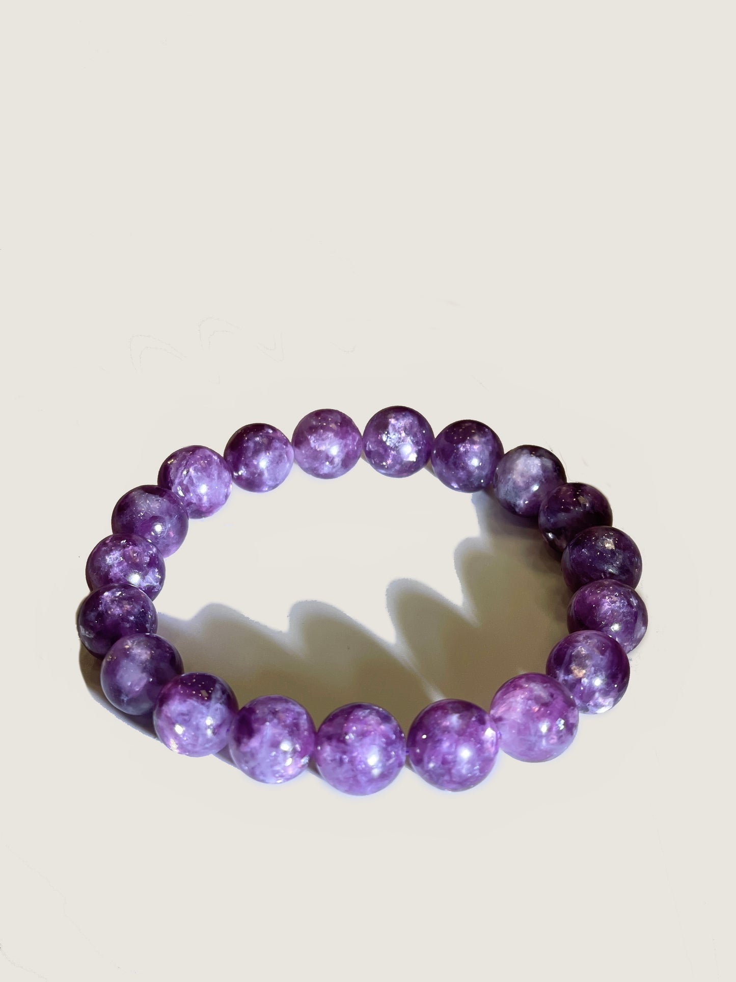 Fire element: Purple Amethyst Crystal Bracelet