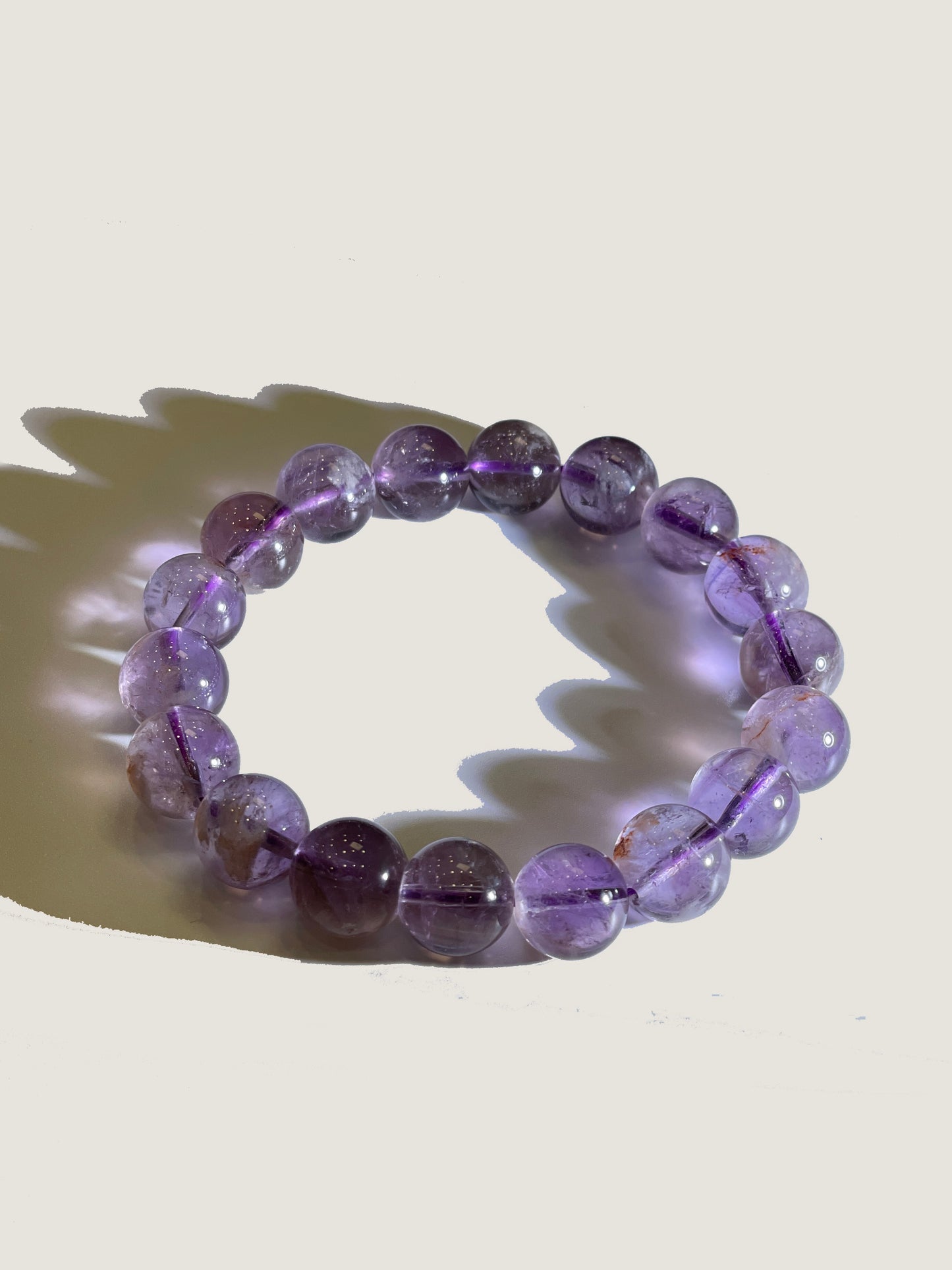 Fire Element: Purple Phantom Crystal Bracelet